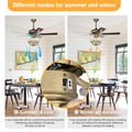 Video 52inch Bronze Metal 3 Lights Ceiling Fan