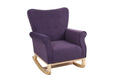 Baby Room High Back Rocking Chair Nursery Chair lavender purple-primary living