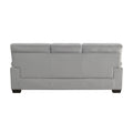 Solid Wood Plywood Framed 1pc Sofa Pillow Top Arms gray-wood-primary living space-contemporary-solid