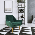 Rose Accent Chair Velvet Green