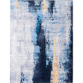 ZARA Collection Abstract Design Gray Blue Yellow multicolor-polyester