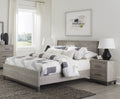 Attractive Light Gray Finish 1pc Queen Size Bed