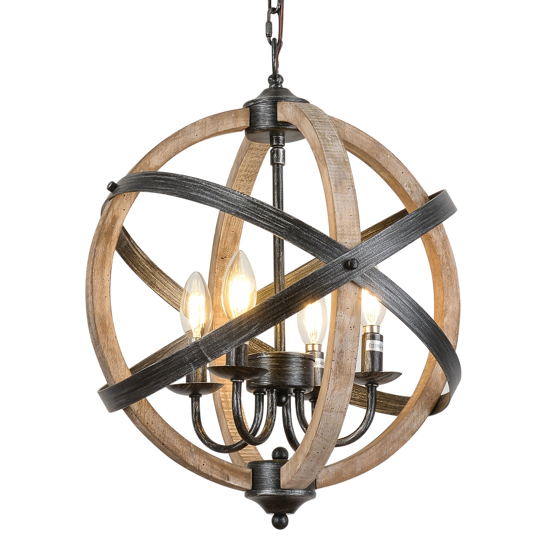 Farmhouse Chandelier Light Fixtures,4 Light