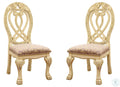 Formal Majestic Traditional Dining Chairs Vintage antique white-dining