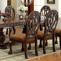 Formal Majestic Traditional Dining Chairs Cherry Solid cherry-brown-dining