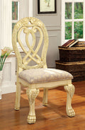 Formal Majestic Traditional Dining Chairs Vintage antique white-dining