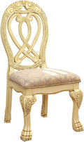 Formal Majestic Traditional Dining Chairs Vintage antique white-dining