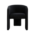 Kyle Modern Black Velvet Accent Chair