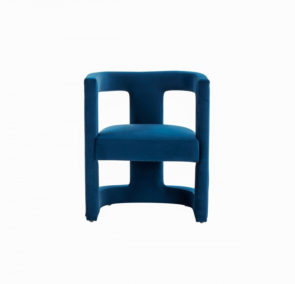 Modrest Kendra Modern Blue Fabric Accent Chair