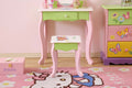 Layla Girls Flower Vanity Set with Stool