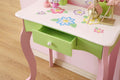 Layla Girls Flower Vanity Set with Stool