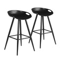 Bak Bar & Counter Stool Set Of 2 Black - Black