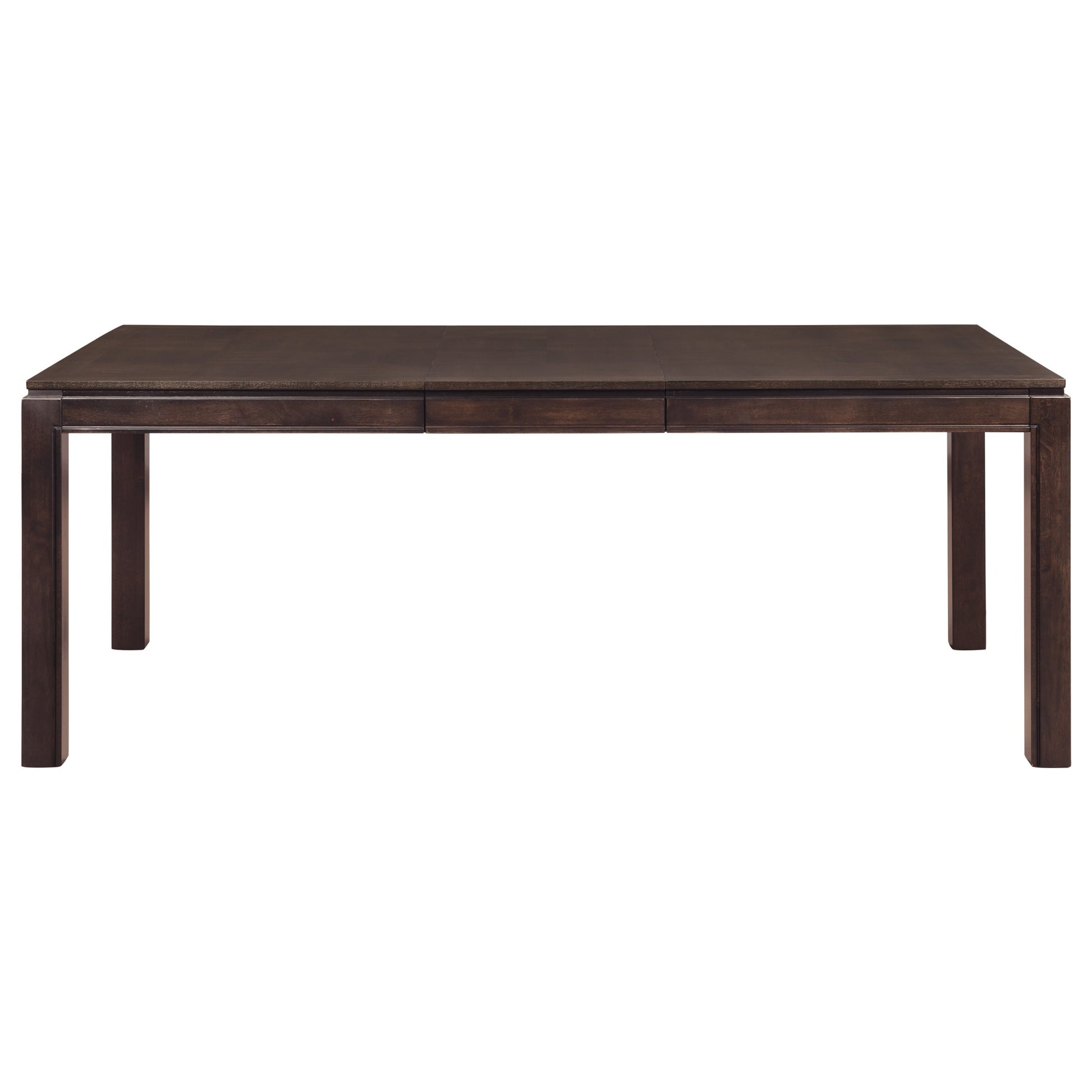 Contemporary Dark Brown 5pc Dining set Table with wood-wood-dark brown-seats 4-wood-dining