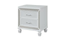 Crystal Modern Style 2 Drawer Nightstand Made