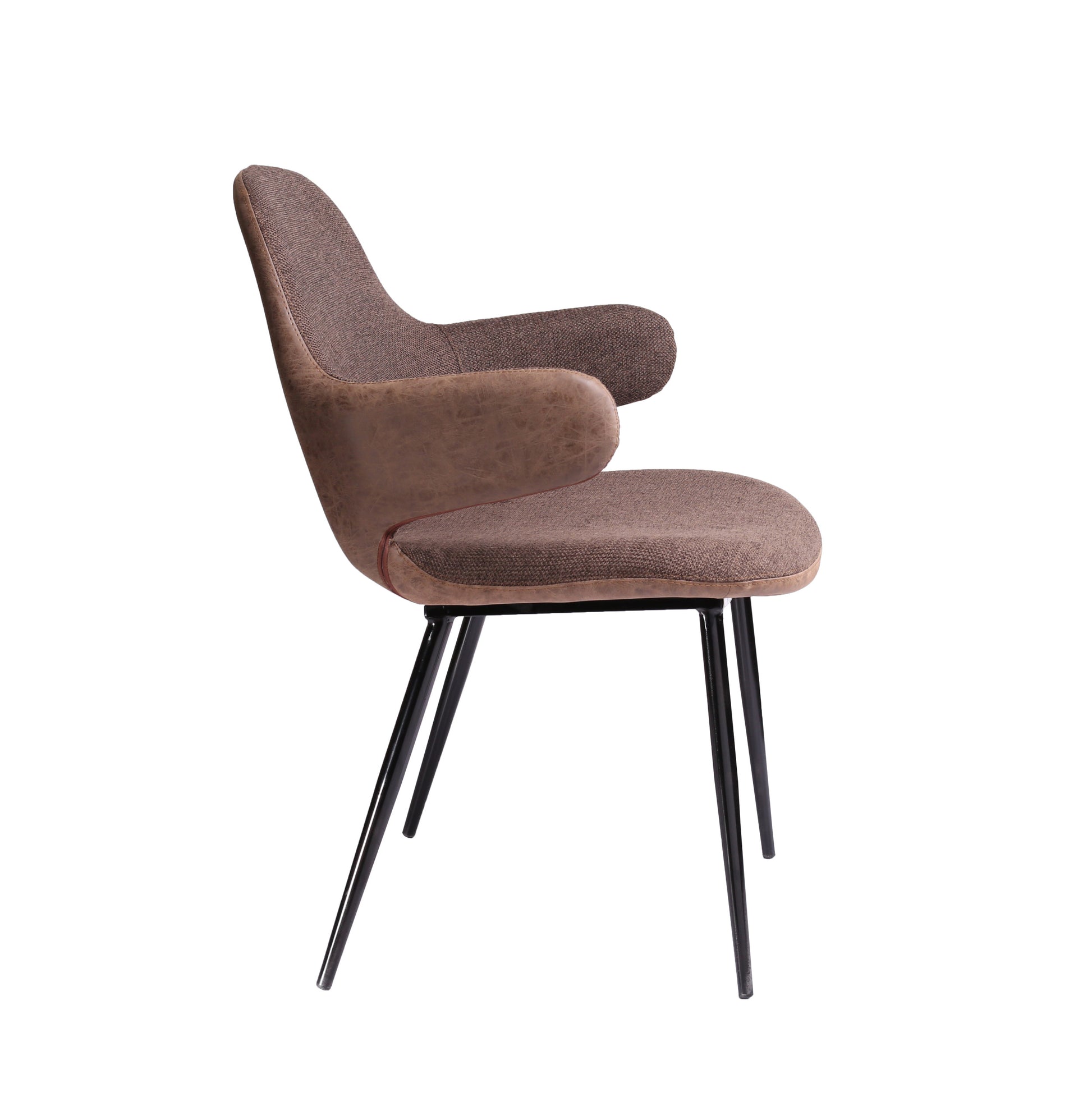 Bontura Modern Brown Fabric & fabric Accent Chair