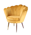 Balina Transitional Yellow & Gold Accent Chair