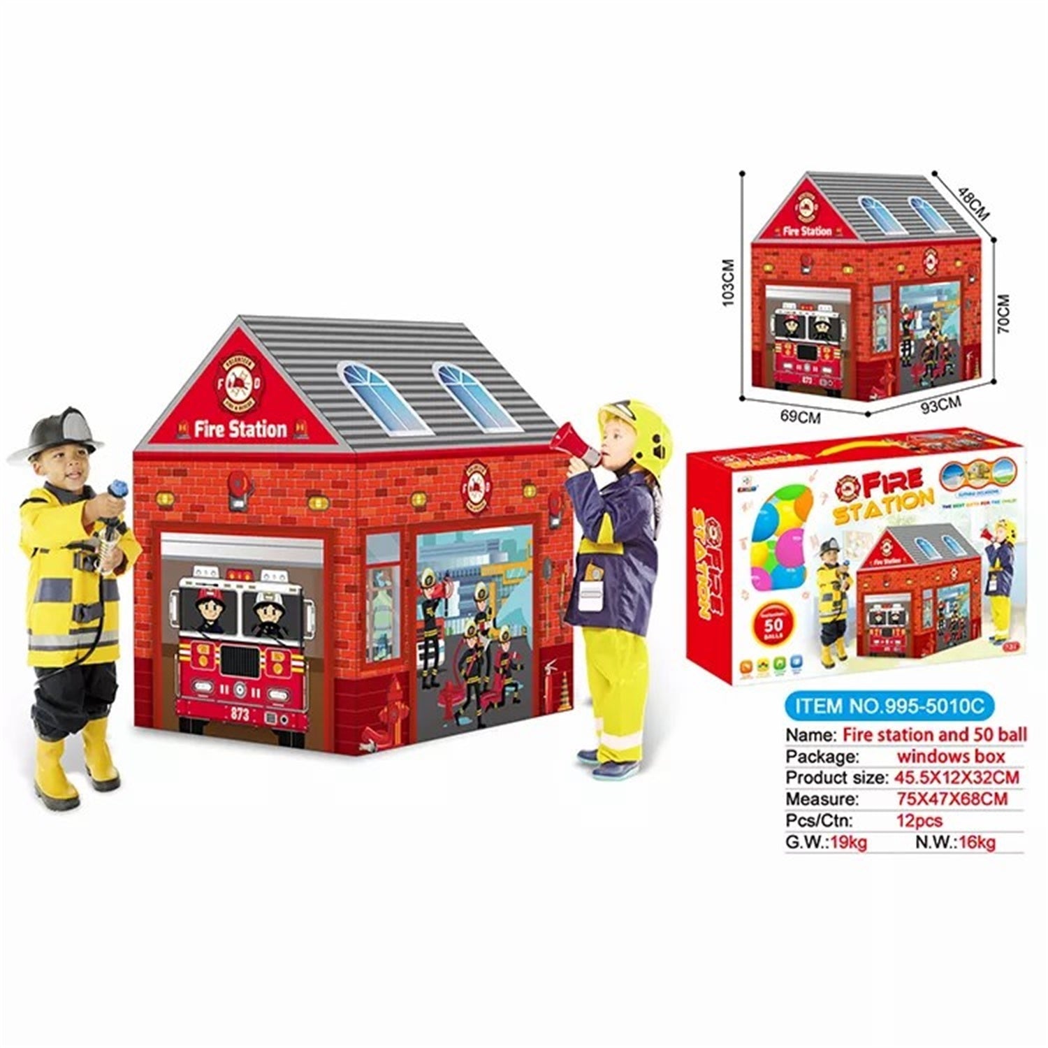 Tent for Kids,Firemen Play Tent, Kids Tent Indoor