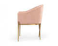 Mancos Modern Pink Velvet Accent Chair