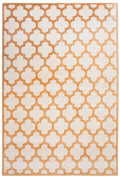 Trellis Tangerine Ivory Area Rug 8x10