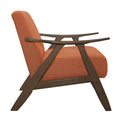 Modern Home Furniture Orange Color Fabric Upholstered orange-primary living space-retro-solid wood