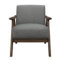 Modern Home Furniture Gray Fabric Upholstered 1pc gray-primary living space-retro-solid wood