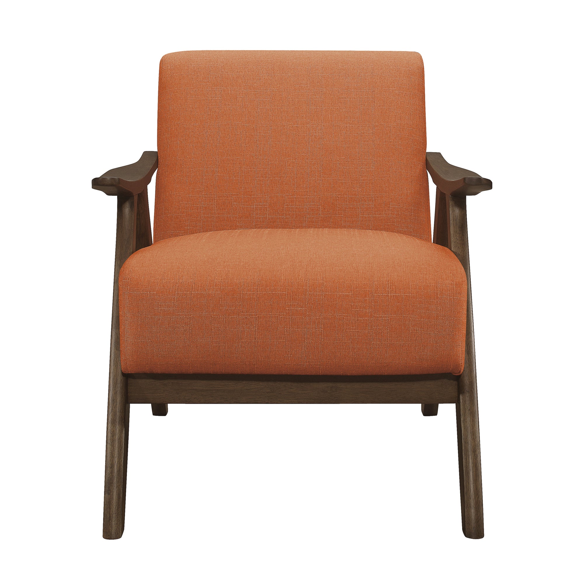 Modern Home Furniture Orange Color Fabric Upholstered orange-primary living space-retro-solid wood