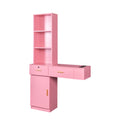 Pink Modern Simple Hair Desk, Multi Layer Storage