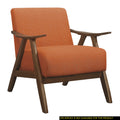 Modern Home Furniture Orange Color Fabric Upholstered orange-primary living space-retro-solid wood