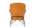 Kirk Modern Brown Eco Leather Accent Chair