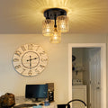 3 Lights Boho Flush Mount Light