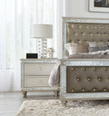 Glamorous Style Bedroom Furniture 1pc Nightstand of 2x champagne-2 drawers-bedroom-glam-modern-wood