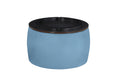 Video Round Ottoman Set with Storage, 2 in 1 blue-velvet