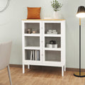 Two door Three tier Shelf Bookcase Cabinet