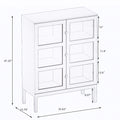 Two door Three tier Shelf Bookcase Cabinet