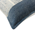 18 x 18 Square Handwoven Accent Throw Pillow blue-cotton