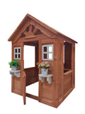 All Wooden Kids Playhouse With 2 Windows And