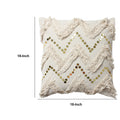 18 x 18 Square Polycotton Handwoven Accent Throw