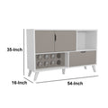 54 Inch 2 Door Wine Bar Cabinet Tv Entertainment