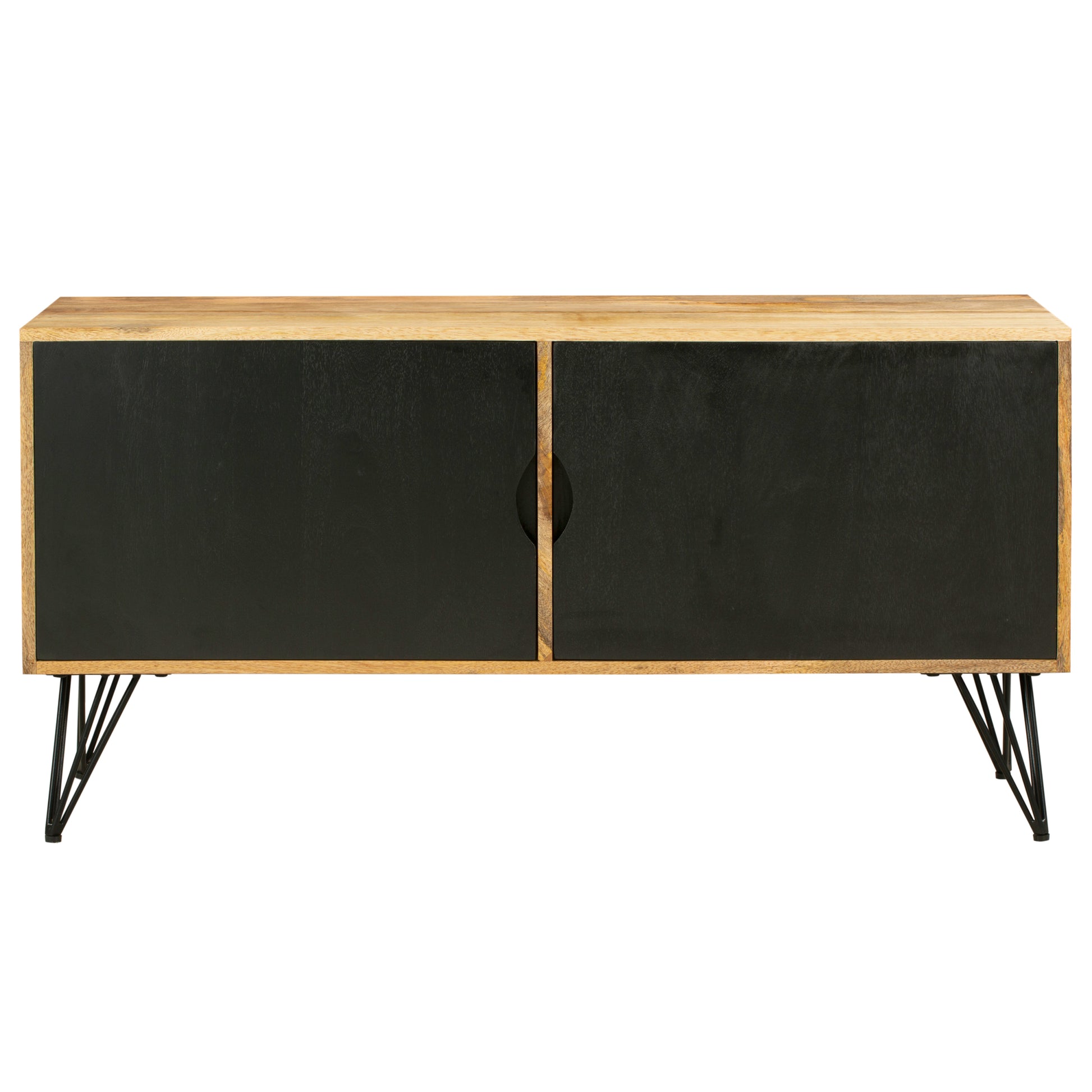 Tv Entertainment Unit with 2 Doors and Wooden