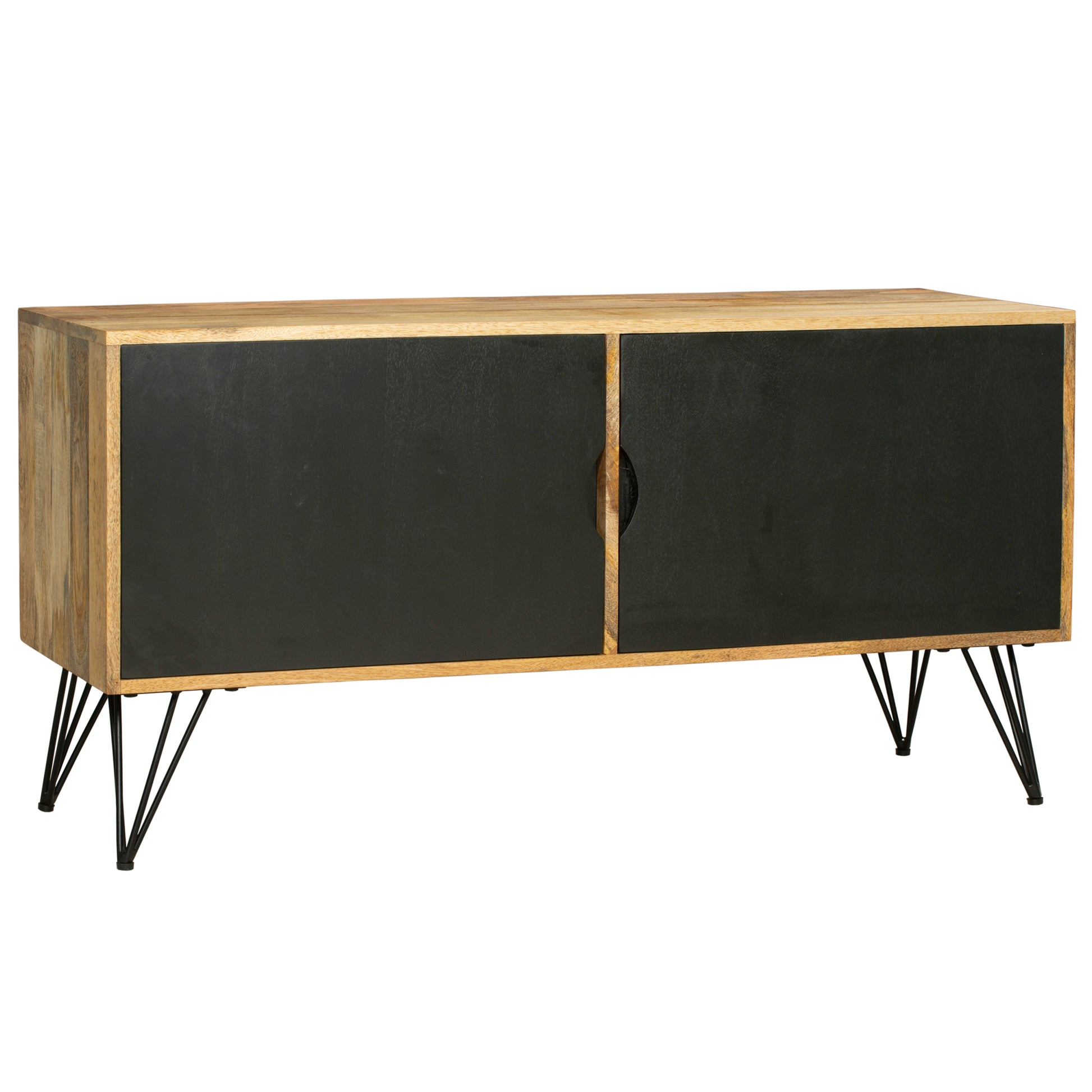 Tv Entertainment Unit with 2 Doors and Wooden