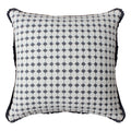 18 x 18 Handcrafted Square Cotton Accent Throw Pillow white-cotton