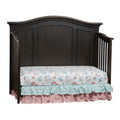 Glendale 4 in 1 Convertible Crib Charcoal Brown dark brown-solid wood