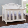 Glendale 4 in 1 Convertible Crib Pure White white-solid wood