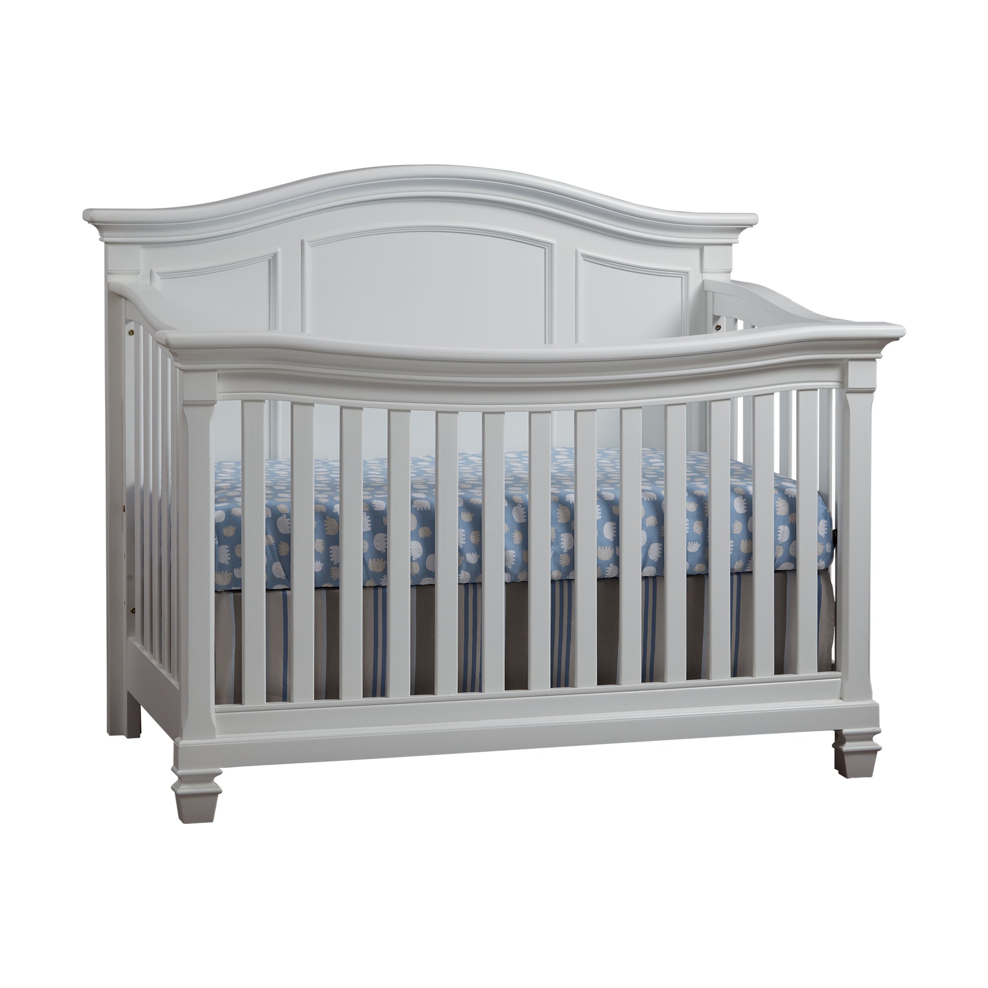 Glendale 4 in 1 Convertible Crib Pure White white-solid wood