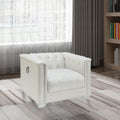 Impressively Styled Chair, White