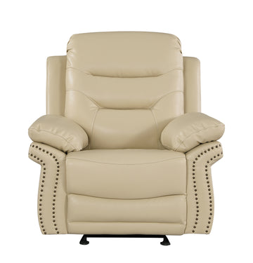 Leather Air Upholstered Chair with Fiber