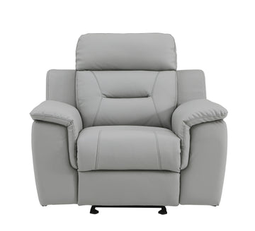 Modern Reclining Leather Air Upholstered