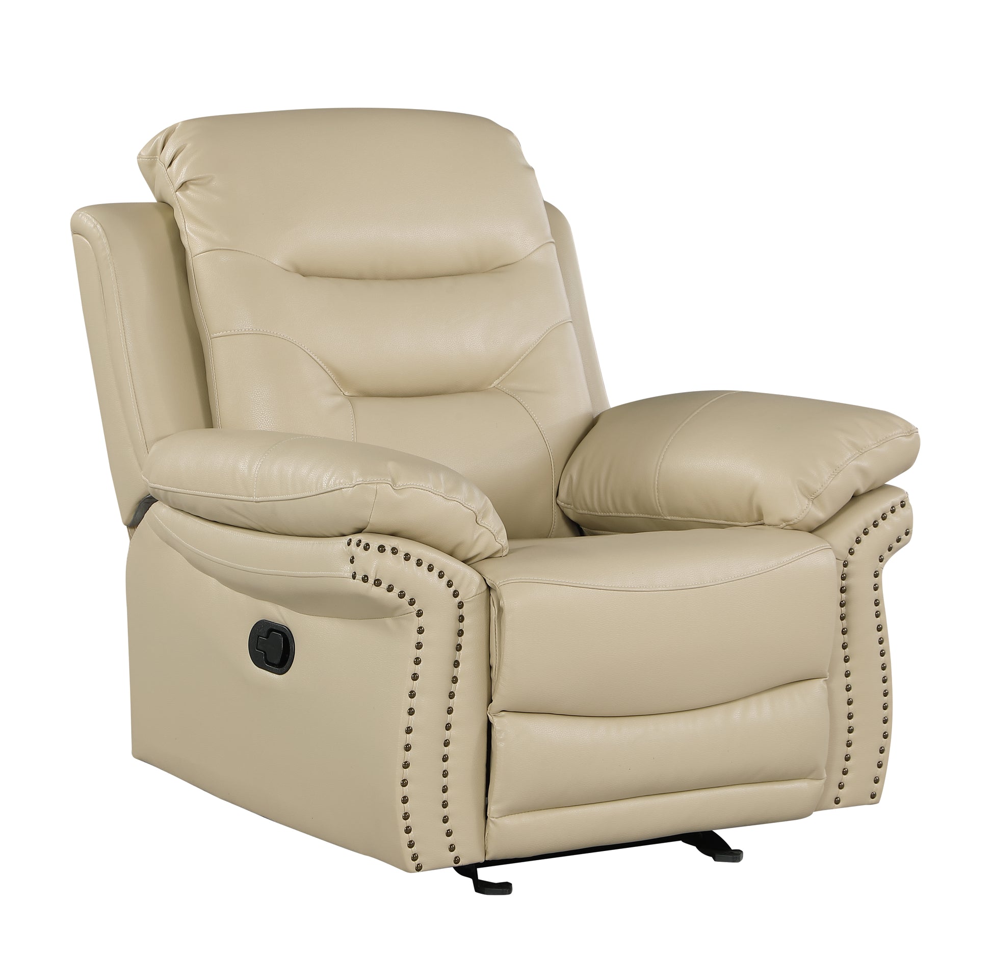 Leather Air Upholstered Chair with Fiber