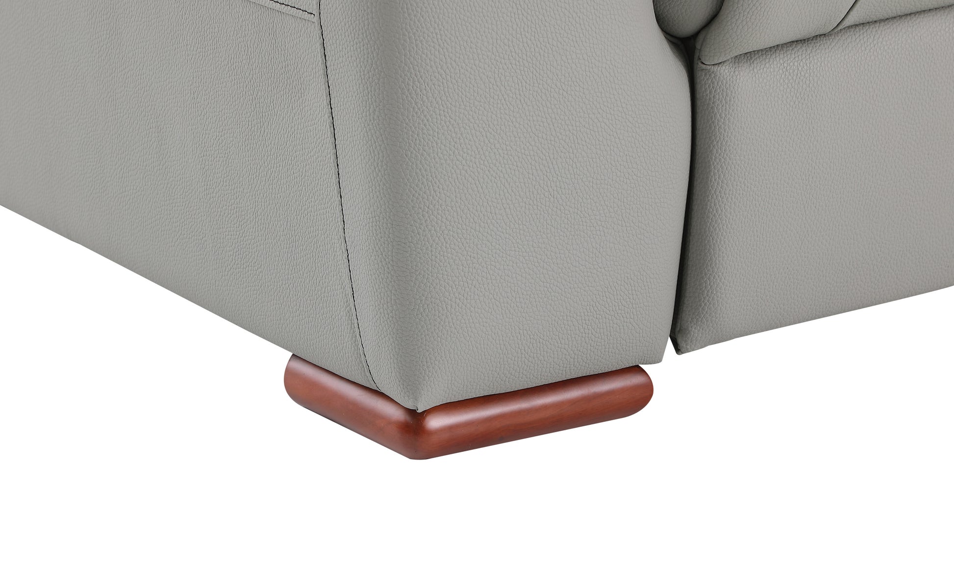 Modern Reclining Leather Air Upholstered