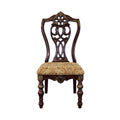 Formal Traditional Dining Chairs 2pc Set Dark Cherry cherry-dining room-european-traditional-side